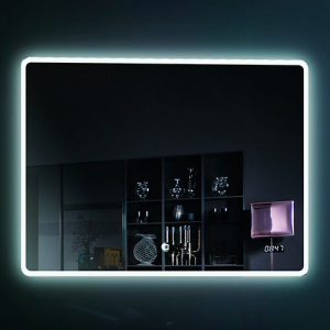 Зеркало 800х600 Led антизапотевание часы Esbano ES-2073RDS